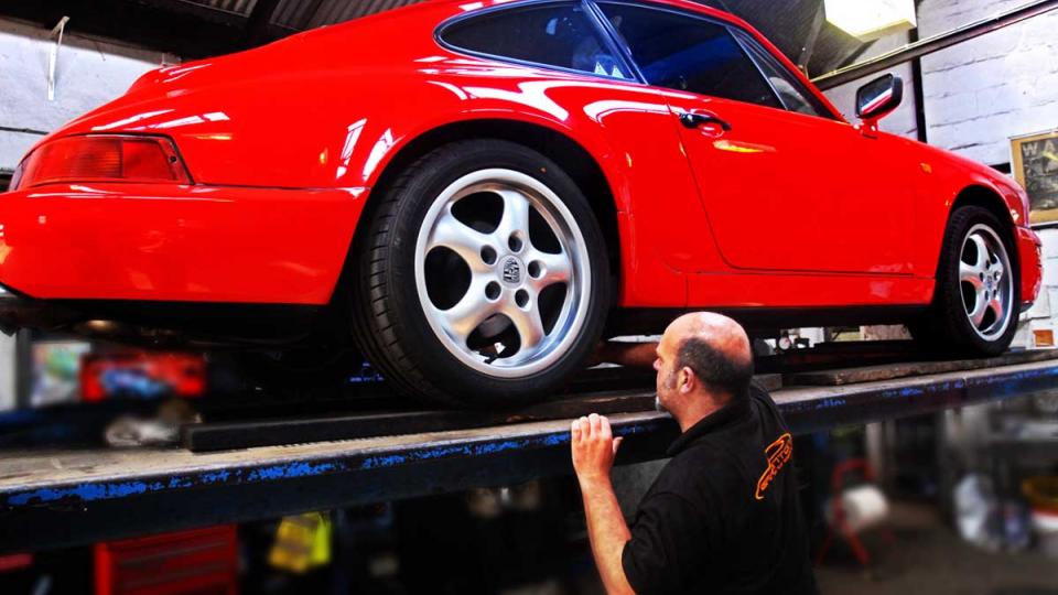 Porsche inspection to ensure safety and vehicle condition