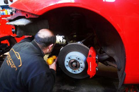 removing corroded broken studs from a Porsche 997 engine