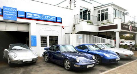 MOT testing Porsche cars in Braunton, Devon