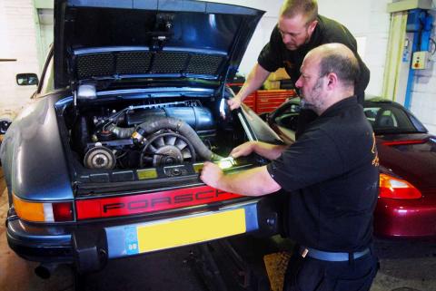 Porsche 911 serviced annually for ultimate reliability